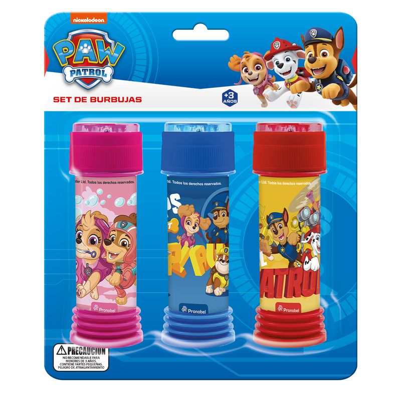 PAW PATROL - Set De Burbujas Con Personajes Paw Patrol Pronobel