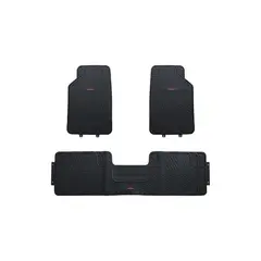 GENERICO - Pisos De Goma Para Vehiculo 3 Piezas Negro Honda