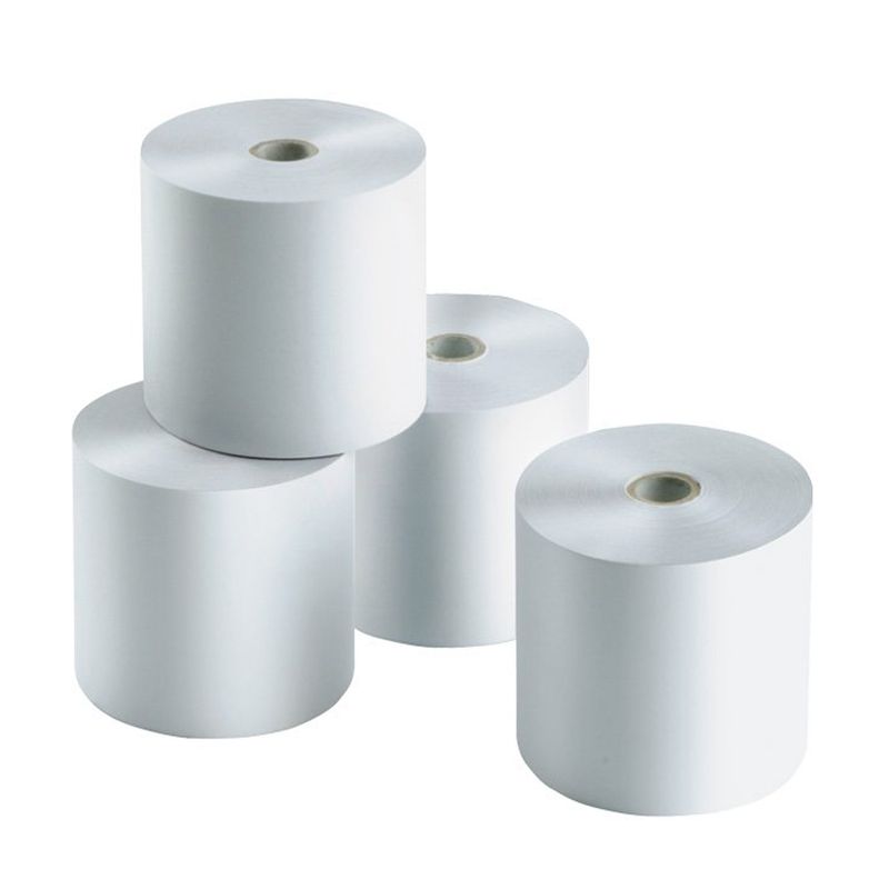 GENERICO - 50 ROLLOS DE PAPEL TERMICO DE 80MM X 80 METROS. 48 GRS