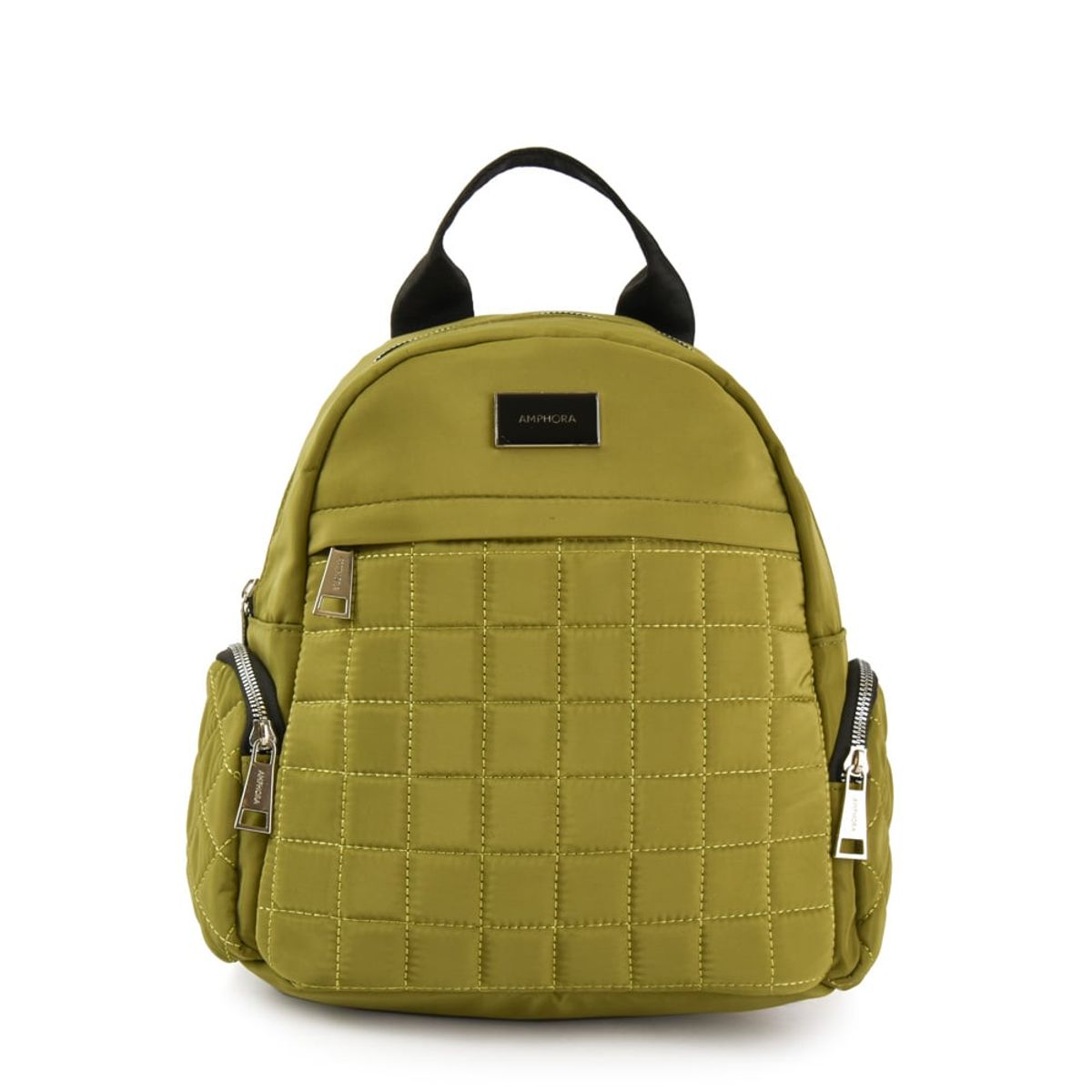AMPHORA - Mochila mediana nataly verde oliva