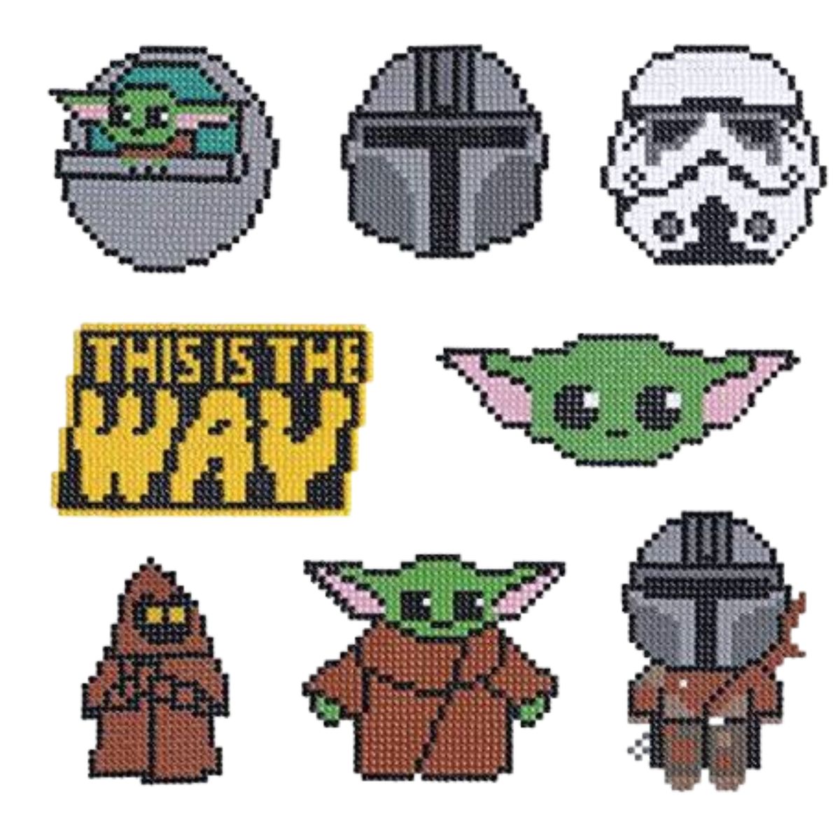 GENERICO - Kit stickers Pintura por Diamantes - Galaxia