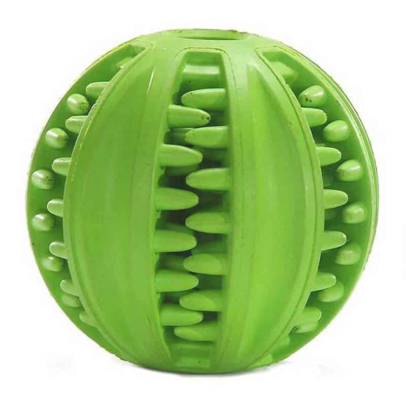 MASCAN - Pelota Con Dientes Verde Talla L Perro Mascan