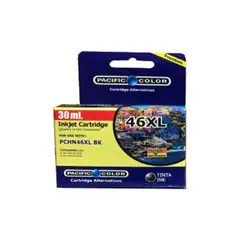 PACIFIC COLOR - Tinta Cartucho Compatible HP46 Black 30ml