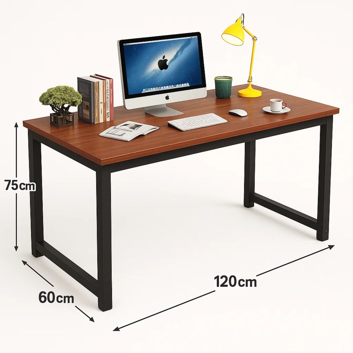 CRUSEC - Escritorio De Estudio Para Oficina En Casa - Negro