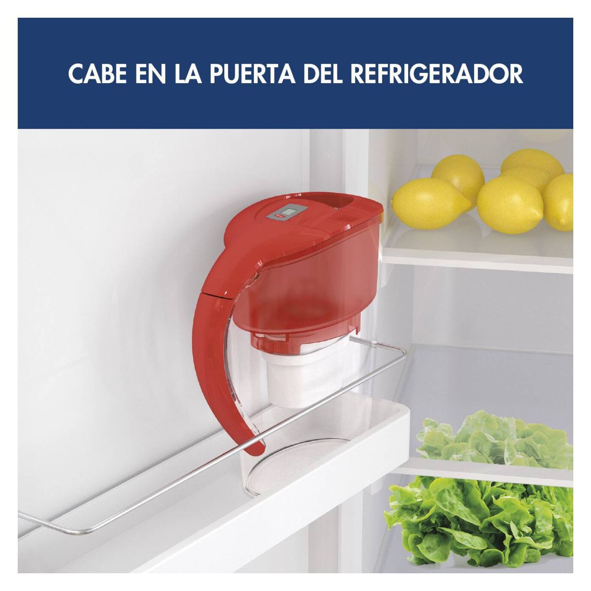 VAND - Jarro purificador de agua Minerva Plus Rojo