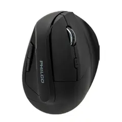 PHILCO - Mouse Inalambrico USB Vertical 6B 1600DPI Negro Pro