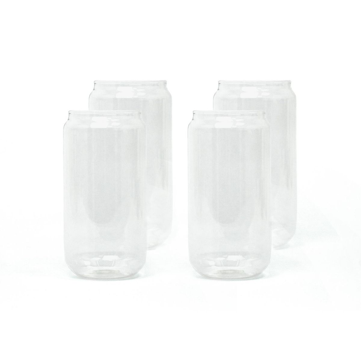 SIMPLIT - Set 4 Vasos Vidrio Borosilicato 550 ml Simplit