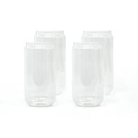 Set 4 Vasos Vidrio Borosilicato 550 ml