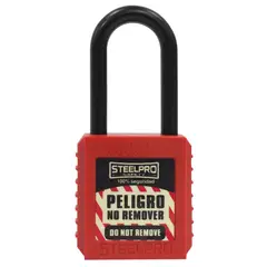STEELPRO - Candado Dieléctrico Rojo