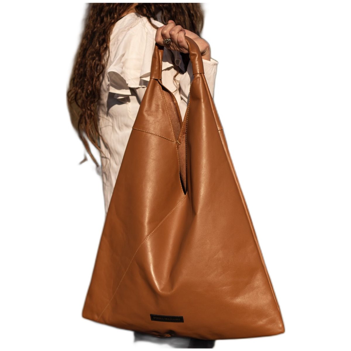 PIERA MARASSI - Cartera Piera Marassi cuero natural genuino Modelo Roberta