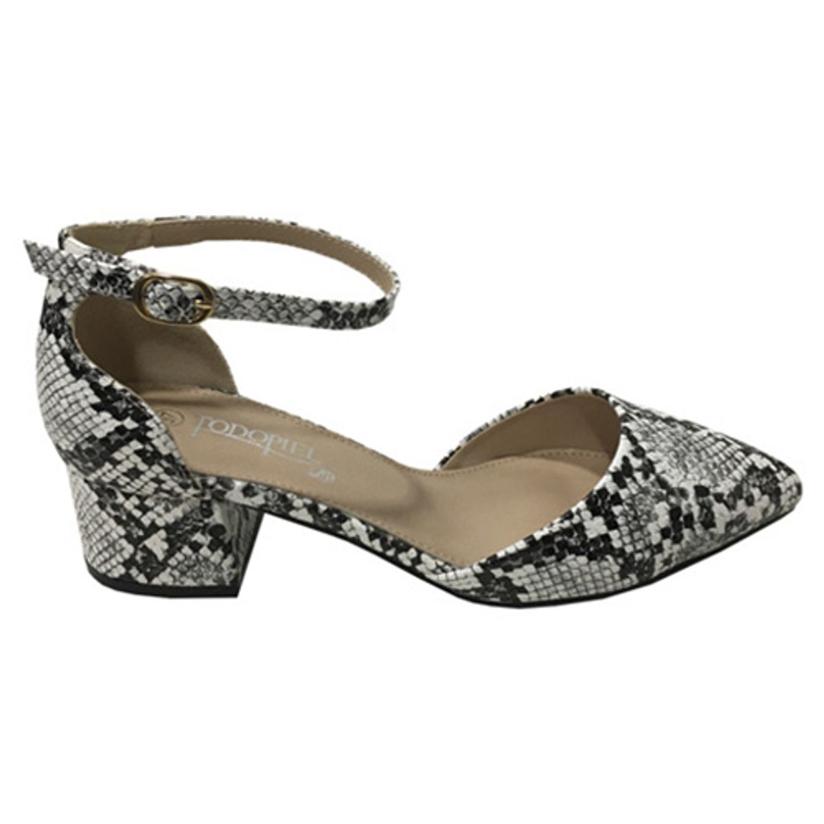 TODOPIEL - Zapato de Taco Mujer Blanco Todopiel