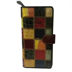 TODOPIEL - Billetera Cuero BI400 Multicolor Cuadros