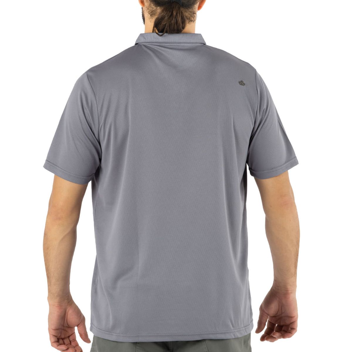 QUEBEC - Polera Cooldry Quebec Manga Corta Gris