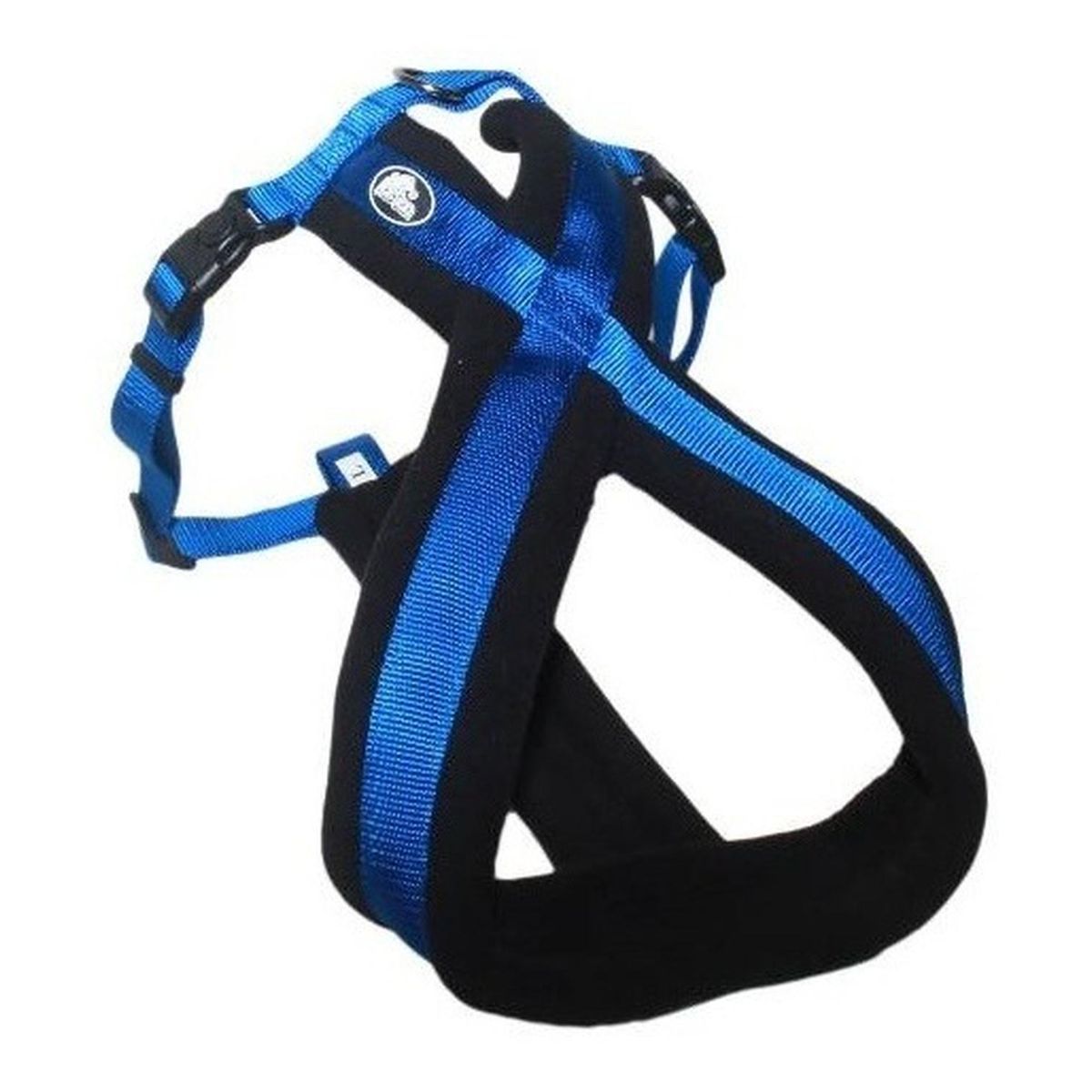 MASCAN - Arnés Cruzado Acolchado Talla L Azul Perros Mascan