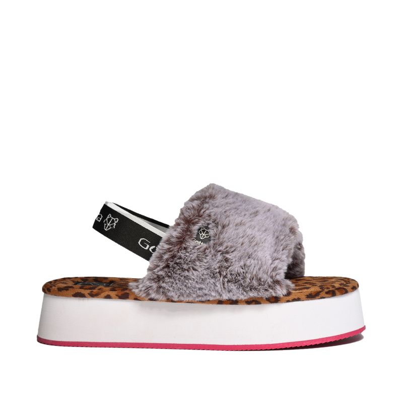 GOTTA - Slipper  Mujer Gris Animal Print 15313