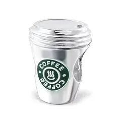 SILVER HEART - Charm Vaso de Café en Plata Fina 925