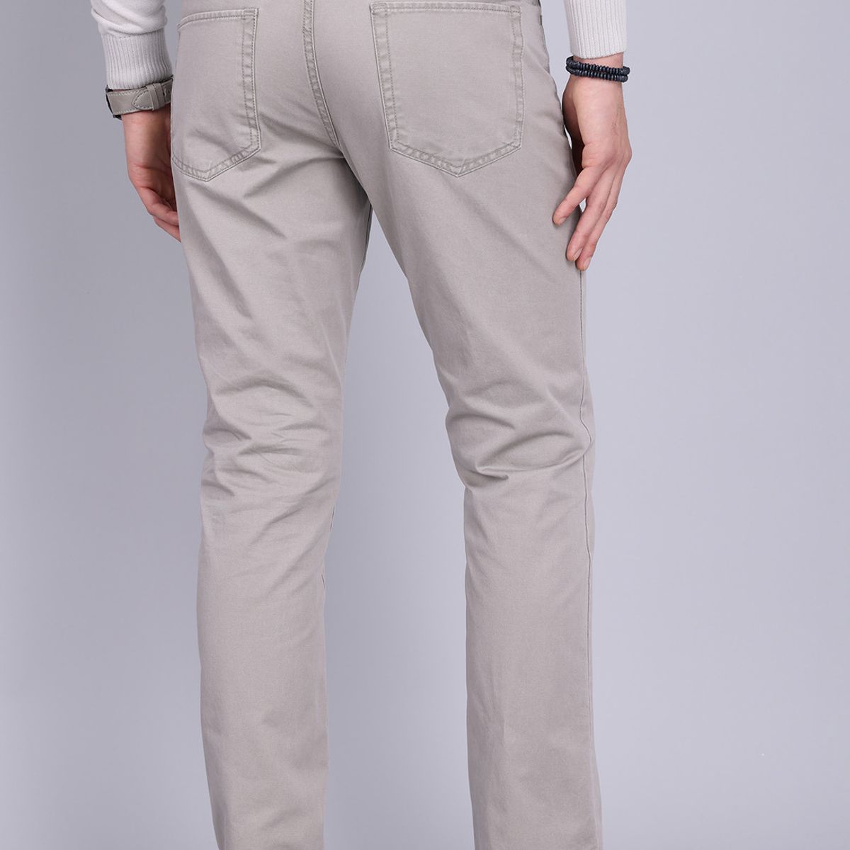 ARROW - Pantalón Hombre Arrow 5 Pocket Básico Regular Fit Algodón Gris ARROW