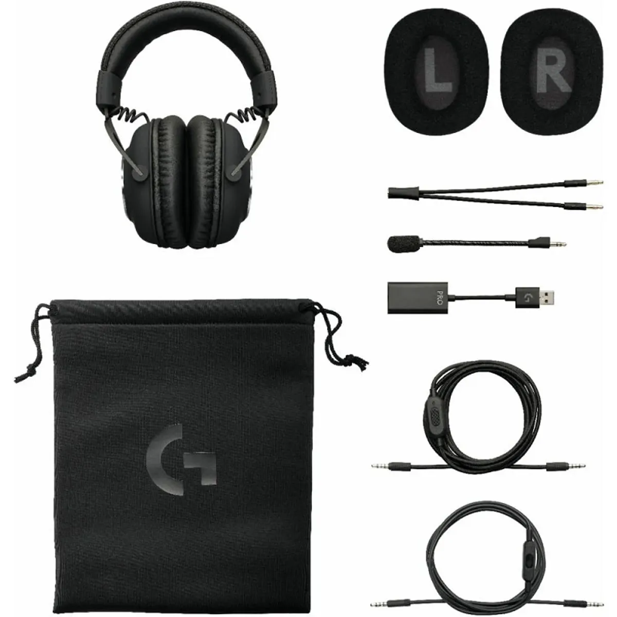 LOGITECH - Audifonos Logitech Pro X con Microfono Para Juegos Blue Vo!ce Negro