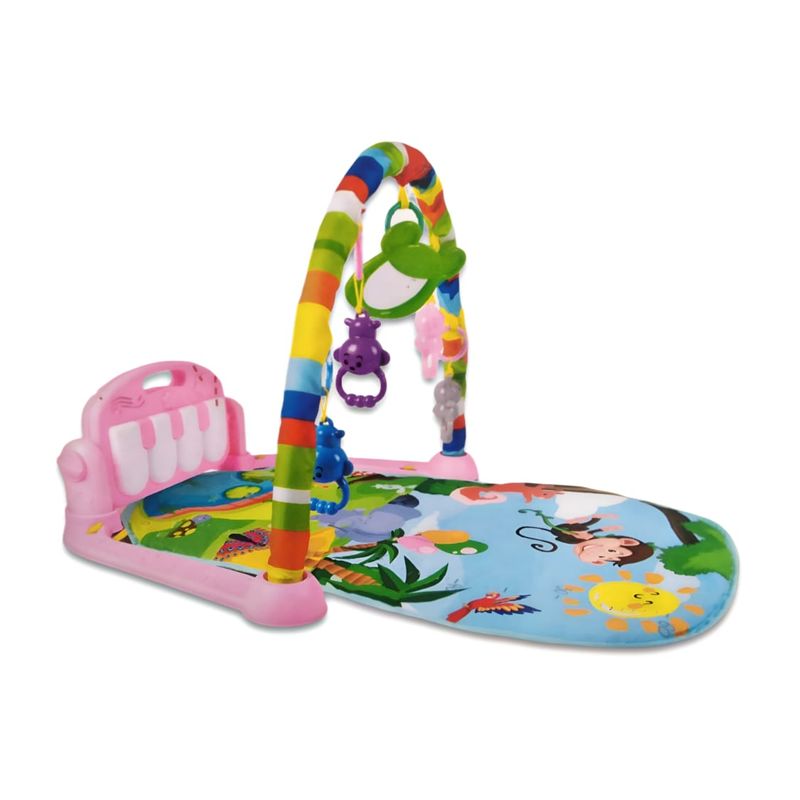 GENERICO - Gimnasio Con Piano Para Bebe color Rosado