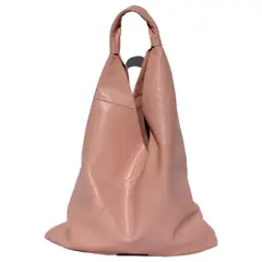PIERA MARASSI - Cartera cuero natural genuino Modelo Roberta Rosa