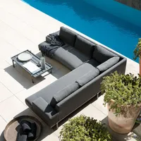 Seccional de Terraza Turchi 3 Piezas Izquierdo Grafito