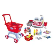 GENERICO - Set De Caja Registradora Y Carro De Supermercado Grande