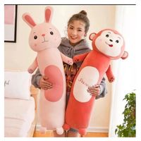 Almohada Peluche Cojin Cilíndrico De Animales Dormir Juguete