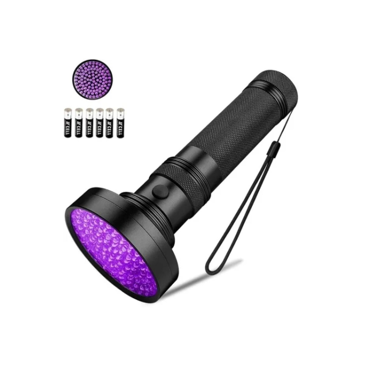 ESHOPANGIE - Linterna Ultravioleta 100 Led Uv Usa Pilas Múltiples Usos