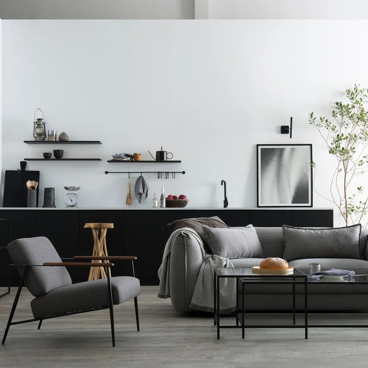 ROSEN - Poltrona Rosen Fossvelen Tela Gris