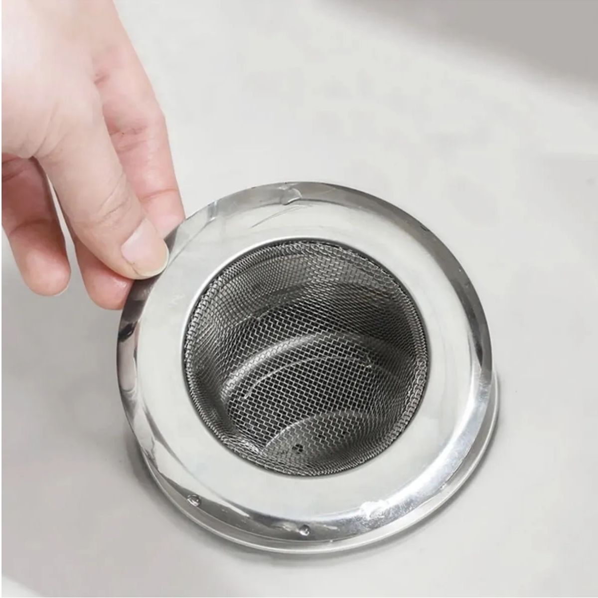 GENERICO - Tapon Metalico Colador Lavaplato Fregadero Cocina Filtro11 cm