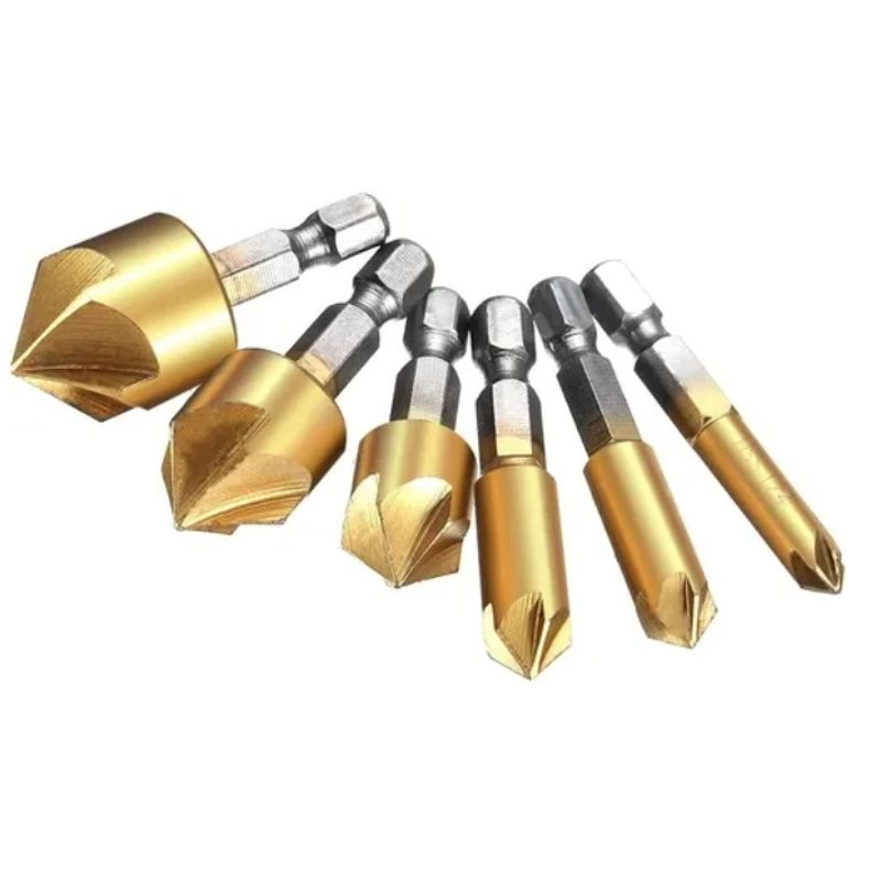 ESHOPANGIE - Juego De Brocas Avellanador Eagles, 6 Piezas Caña Hexagonal
