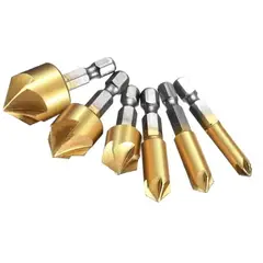 ESHOPANGIE - Juego De Brocas Avellanador Eagles, 6 Piezas Caña Hexagonal