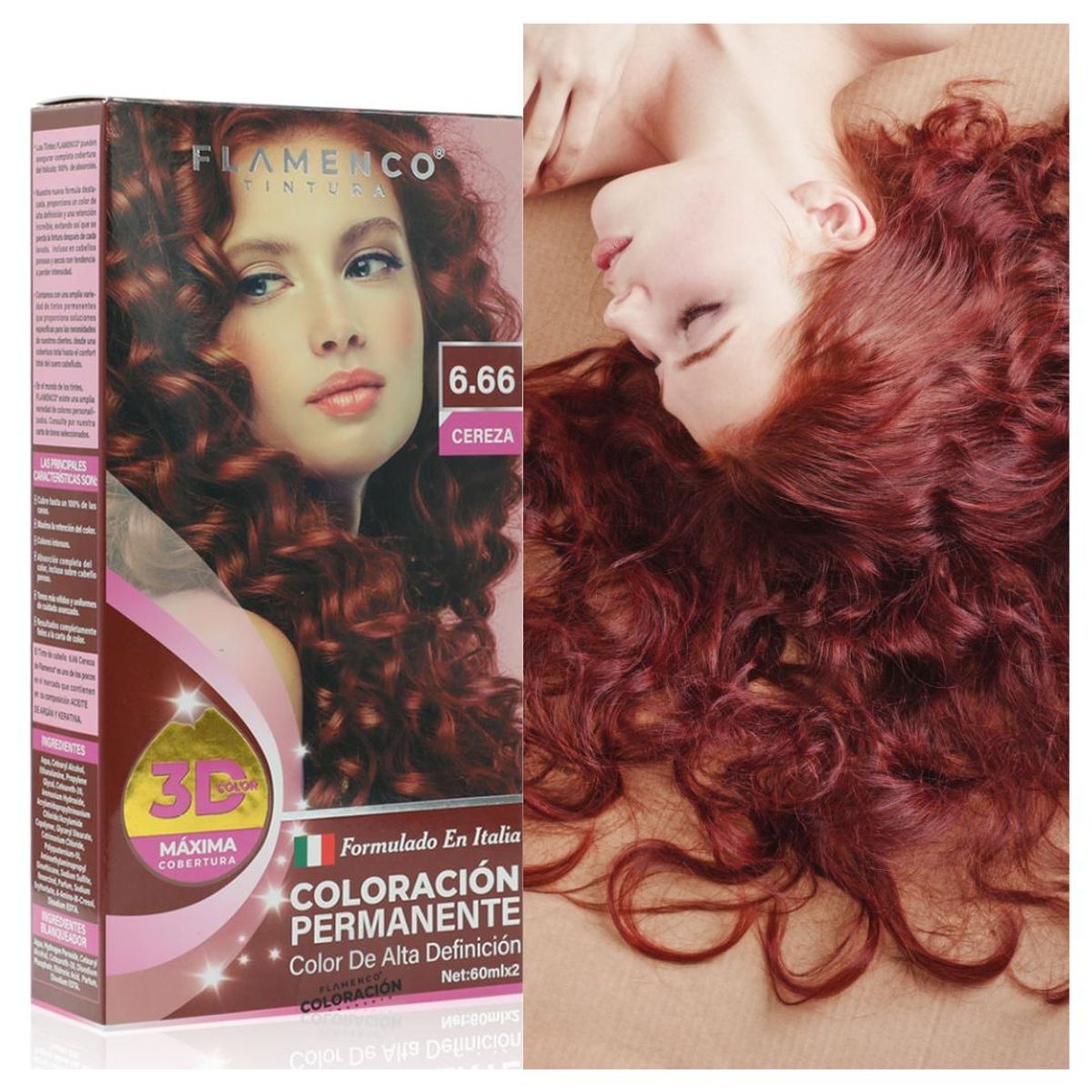FLAMENCO - Tinturas De Cabello acabado brillante y duradero PERMANENTE
