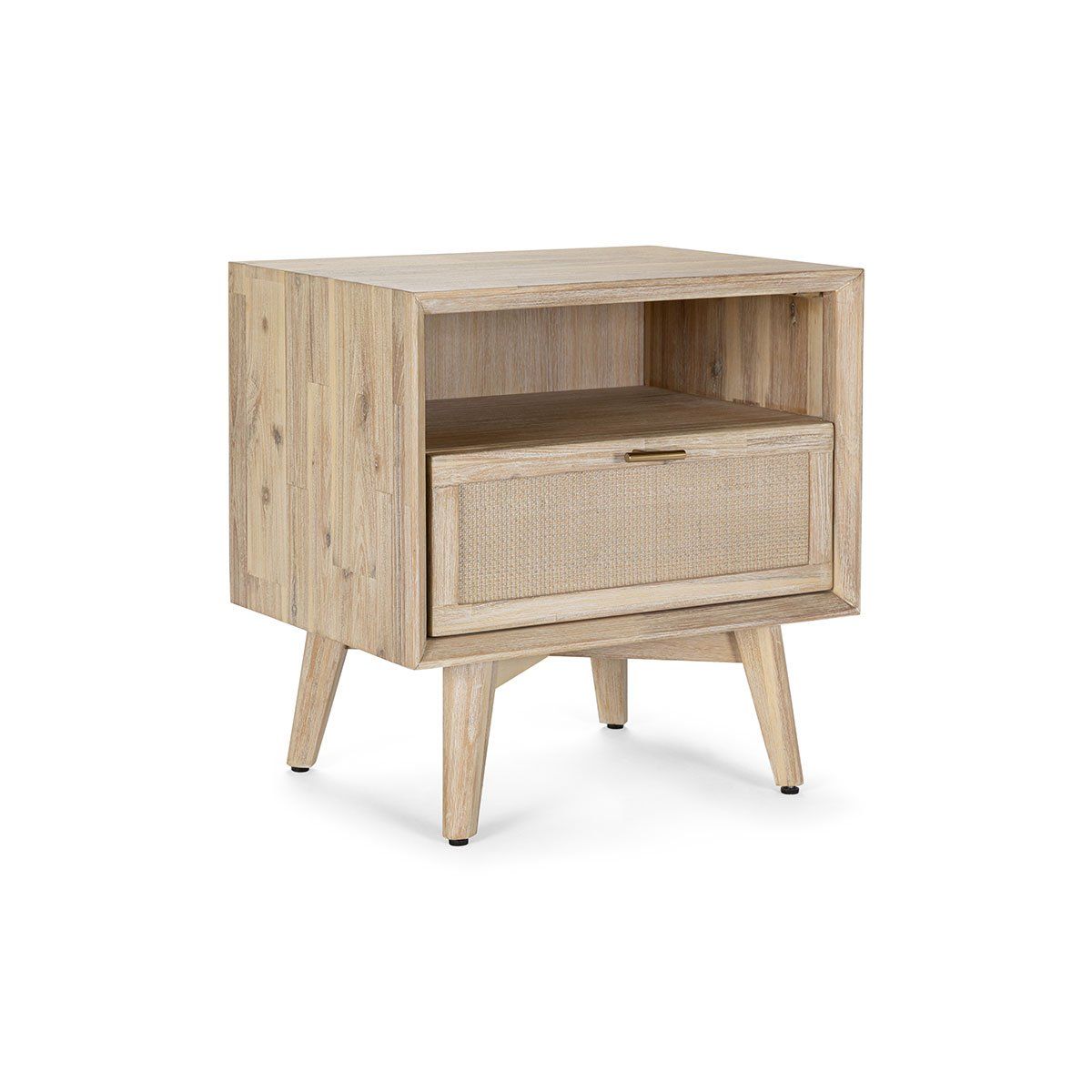 ROSEN - Velador Halsey Madera-Rattán Natural