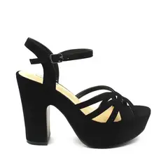 GOTTA - Sandalia Mujer Negra Taco 86131