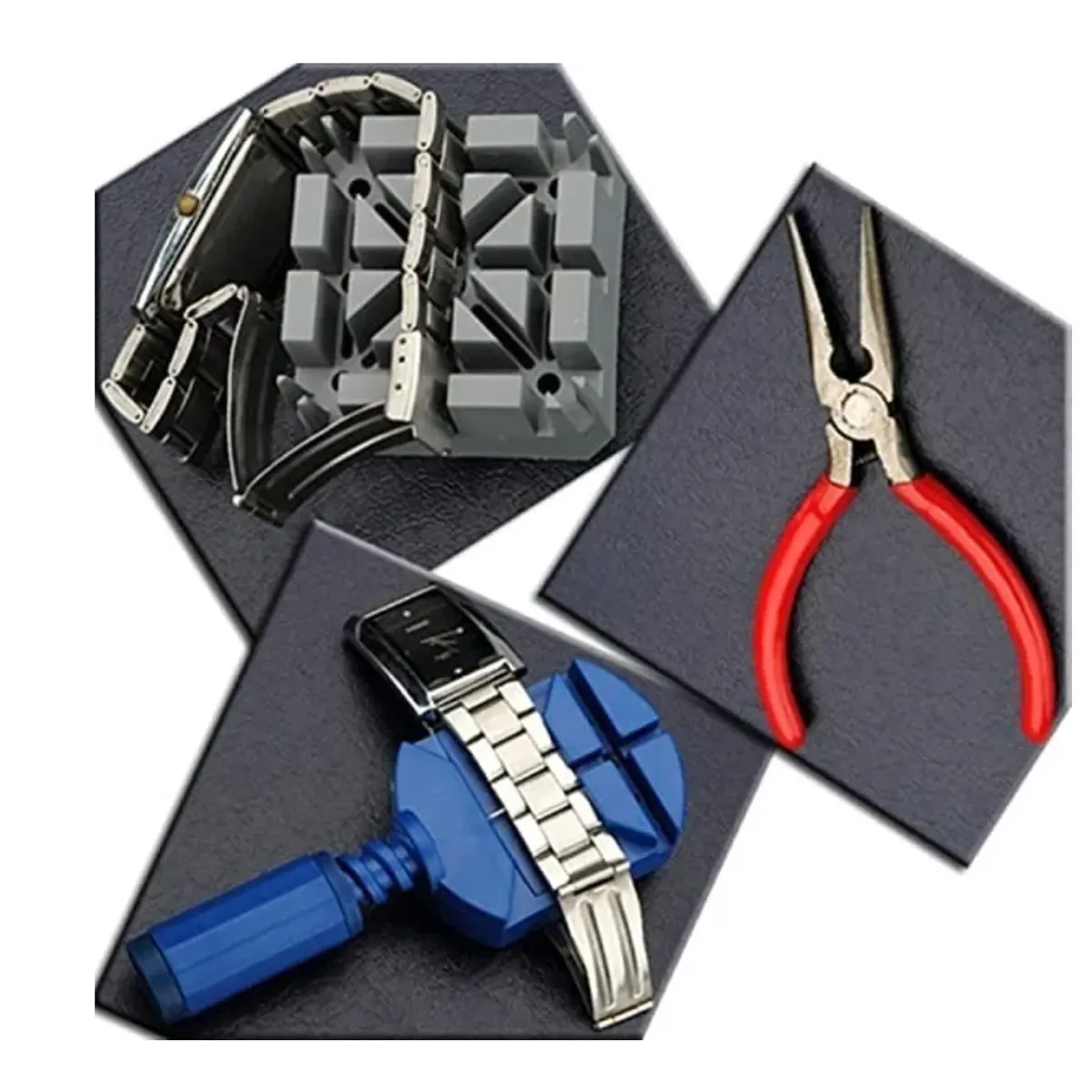 GENERICO - Set Herramientas Relojeria 16 Piezas Joyeria Reloj Deluxe