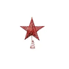 GENERICO - Estrella Para Árbol De Navidad Decoración Navidad Estrella Roja
