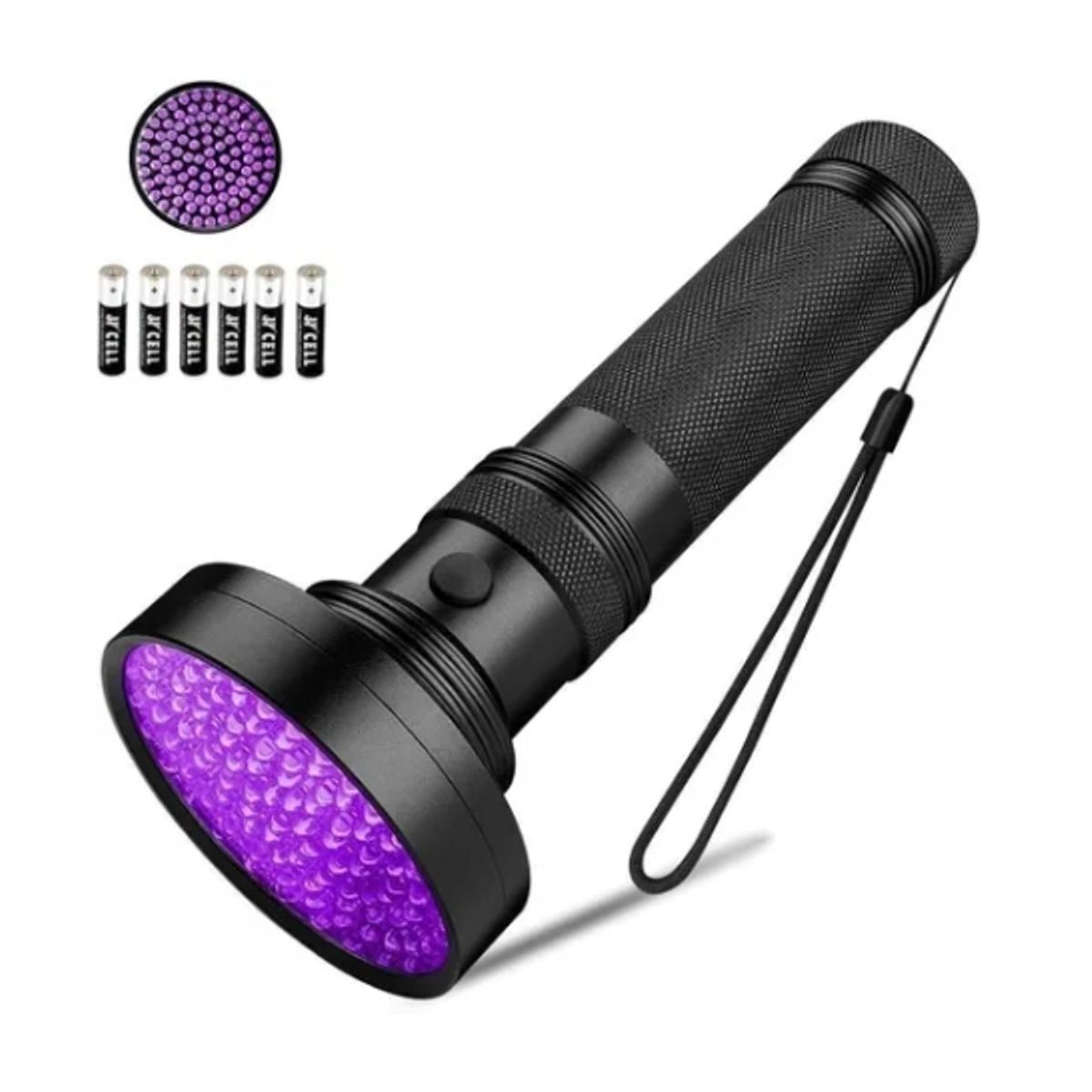 OFERTABKN - Linterna Ultravioleta 100 Led Uv Usa Pilas Múltiples Usos