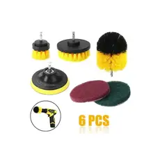 OFERTABKN - Set 6 Cepillo Taladro Tapiz Limpieza