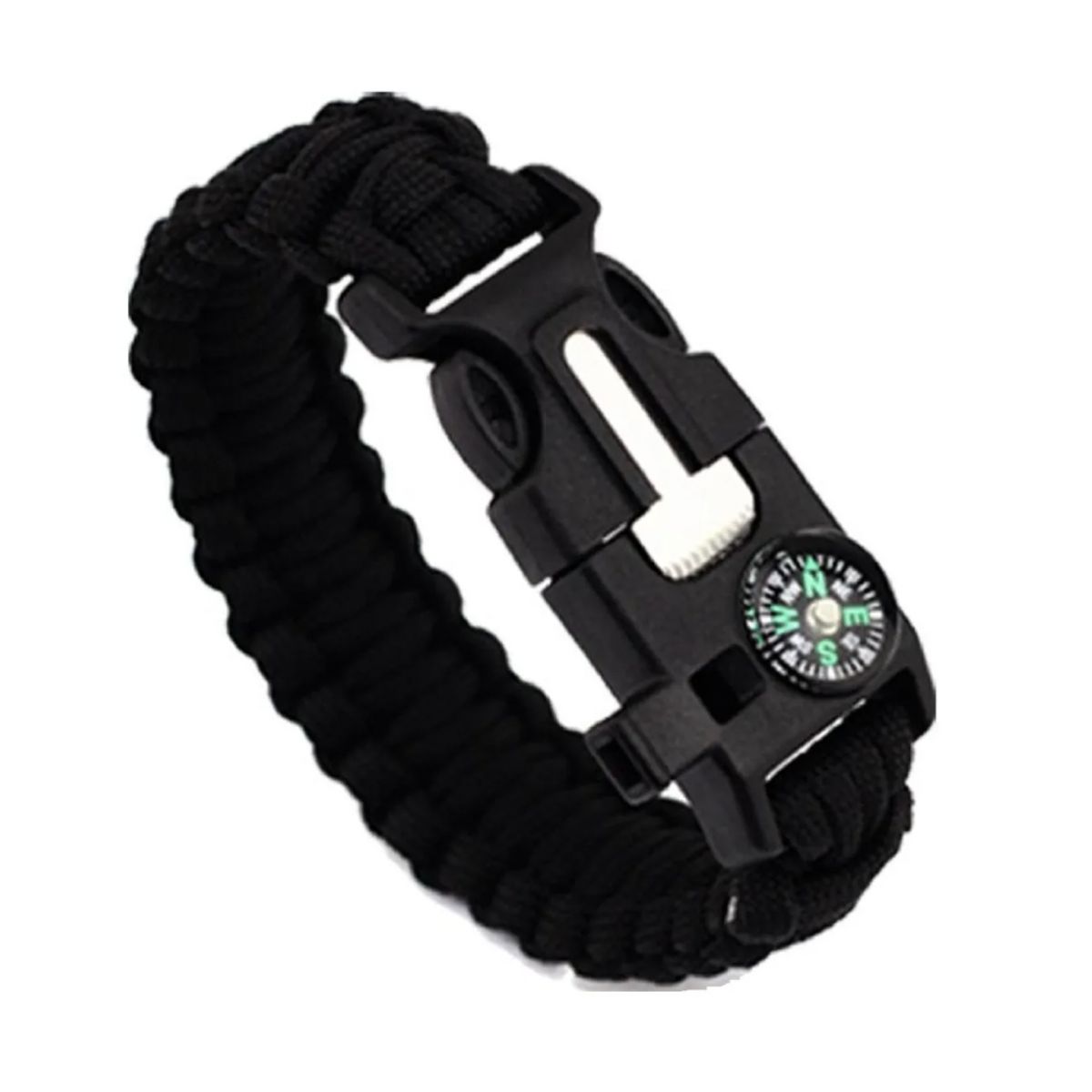 GENERICO - Pulsera Paracord Treking Y Escalada Supervivencia 5 En 1.