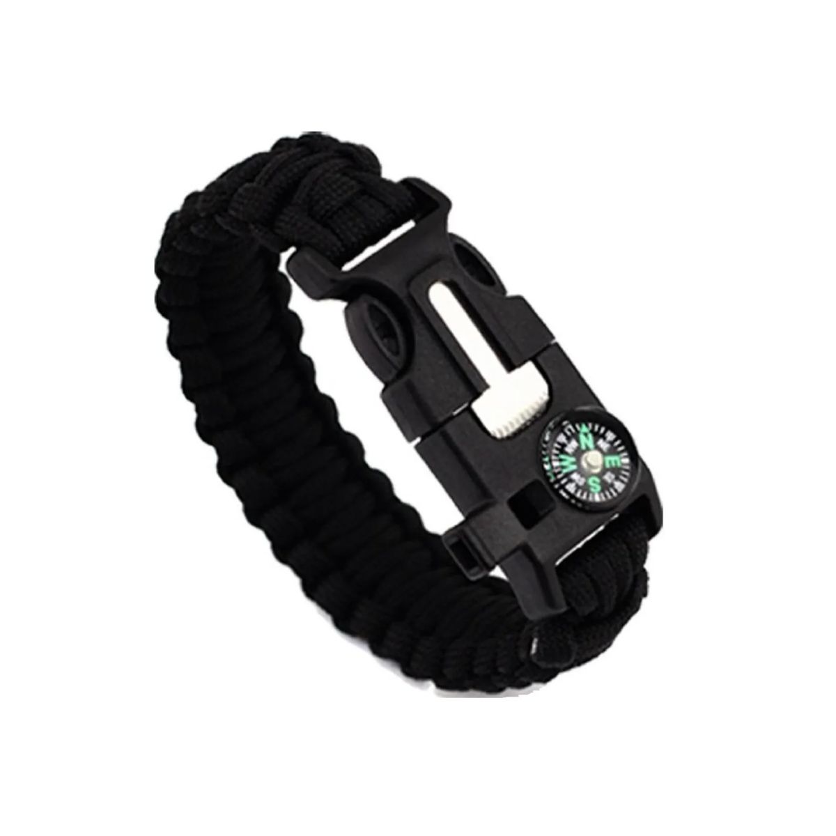 GENERICO - Pulsera Paracord Treking Y Escalada Supervivencia 5 En 1.