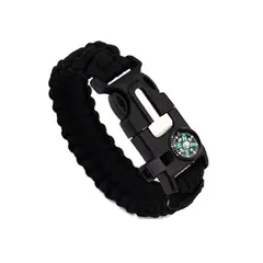 GENERICO - Pulsera Paracord Treking Y Escalada Supervivencia 5 En 1.
