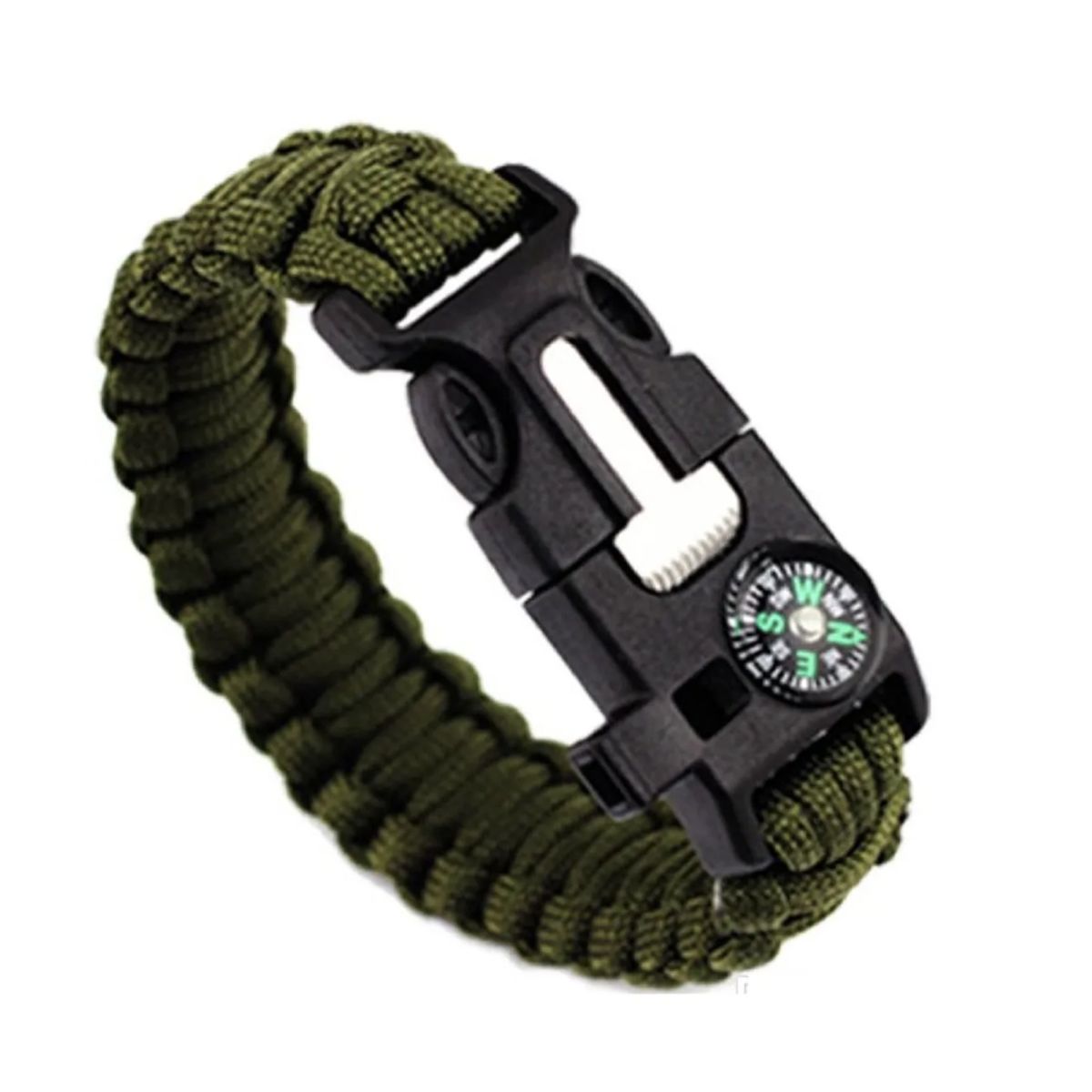 GENERICO - Pulsera Paracord Treking Y Escalada Supervivencia 5 En 1.