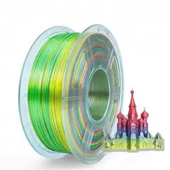 SUNLU - Filamento Pla Seda Arcoiris 1kg 1.75mm Rainbow 01