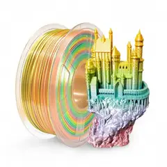 SUNLU - Filamento Pla Seda Arcoiris 1kg 1.75mm Rainbow 02