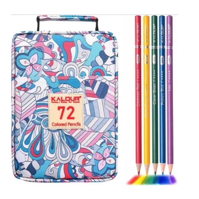 OFERTABKN - Juego De 72 Lapices De Colores Acuarela 4 Capas Estuche