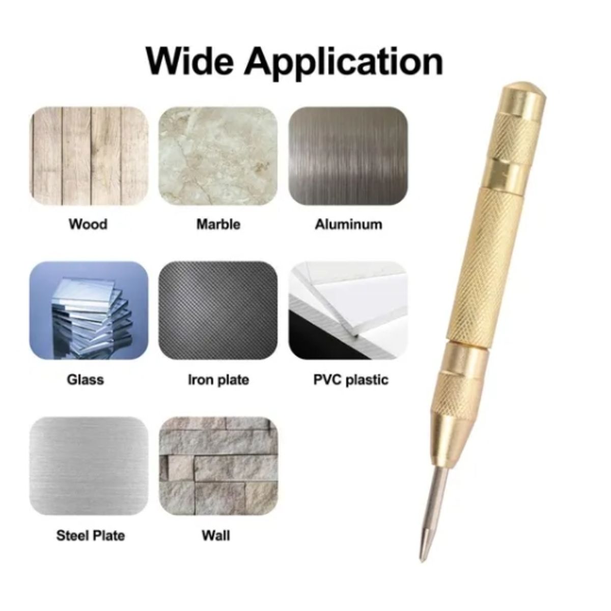 OFERTABKN - Punzón Punto Centro 130mm Automático Punzón Central