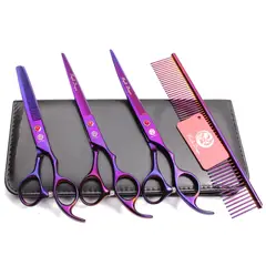 ROYAL PURPLE - Set de tijeras para mascotas Purple Dragon Púrpuras