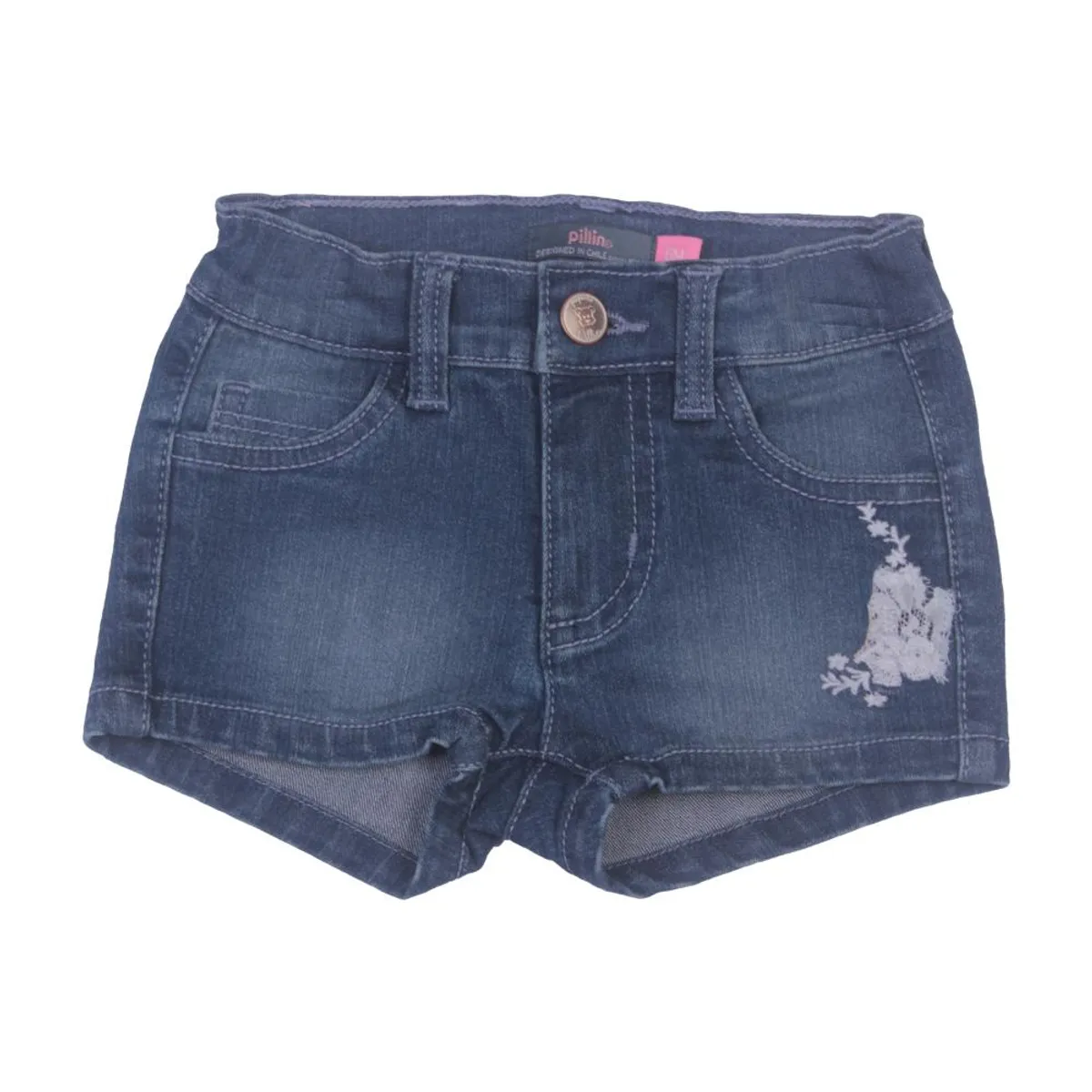 PILLIN - Short Bebe Niña Azul Pillin PILLIN