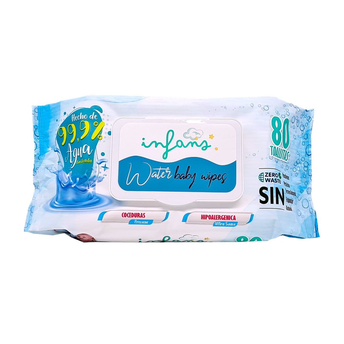 INFANS - INFANS WATER BABY WIPES CAJA X24